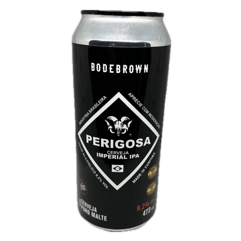 Cerveja Perigosa Imperial Ipa 473Ml Pale Ale 9,2% Bodebrown