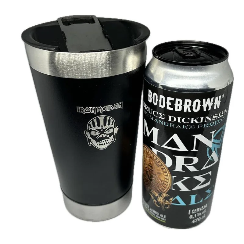 Cerveja Bruce Dickinson Mandrake + Copo Térmico Iron Maiden