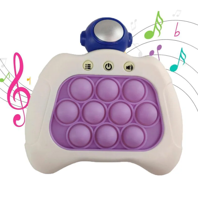 Pop It Mini Game Fidget Sensorial 4 Modos Astronauta Luz Som Portatil Criança Jogo Ansiedade - OUTRAS - Instrumentos Musicais