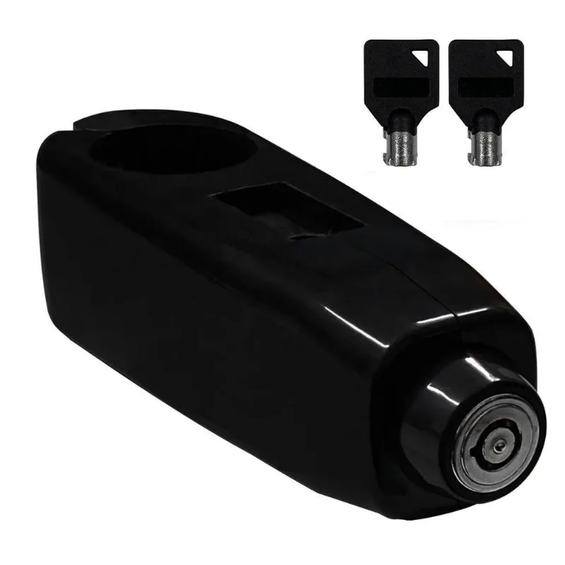 Trava de Manete Antifurto para Guidão 275 MOD ZE 0359 Compatível com Moto Preto AB Mídia