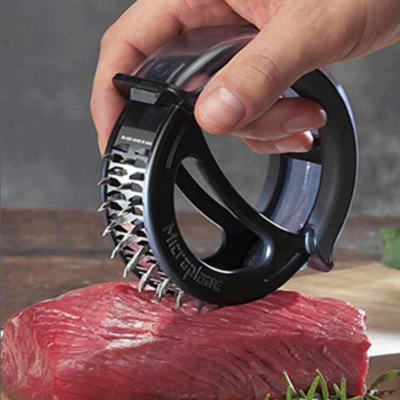 Amaciador de Carnes Batedor de Bife Manual Portátil Inox Cozinha