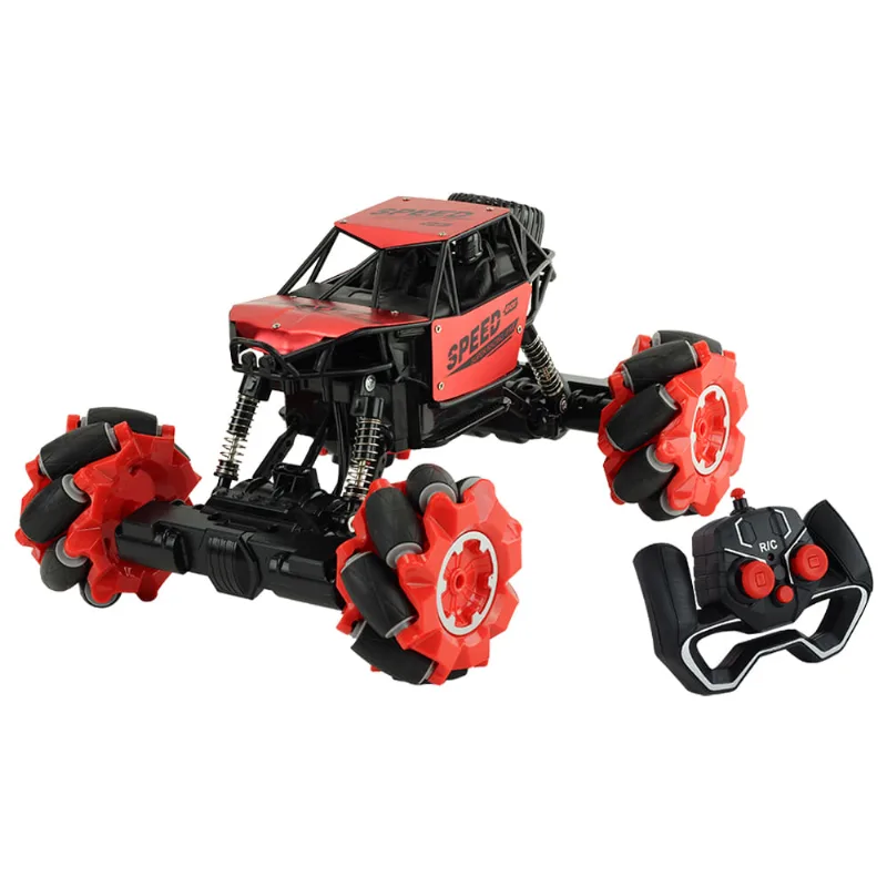 Carrinho de Controle Remoto Sem Fio Carro Monster Truck 7 Funções 2.4Ghz Hype Speed Vermelho - BBR Toys