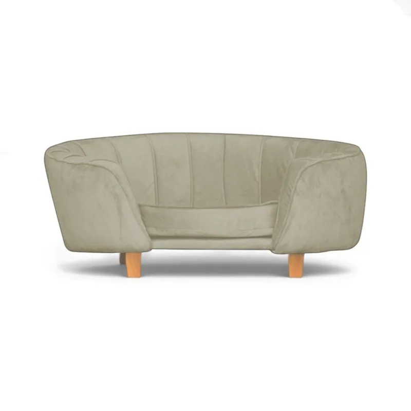 Caminha Poltrona para Pets Loja Sheep Bela para Cães e Gatos Veludo Bege 43x84x77cm - OUTRAS - Pet Shop