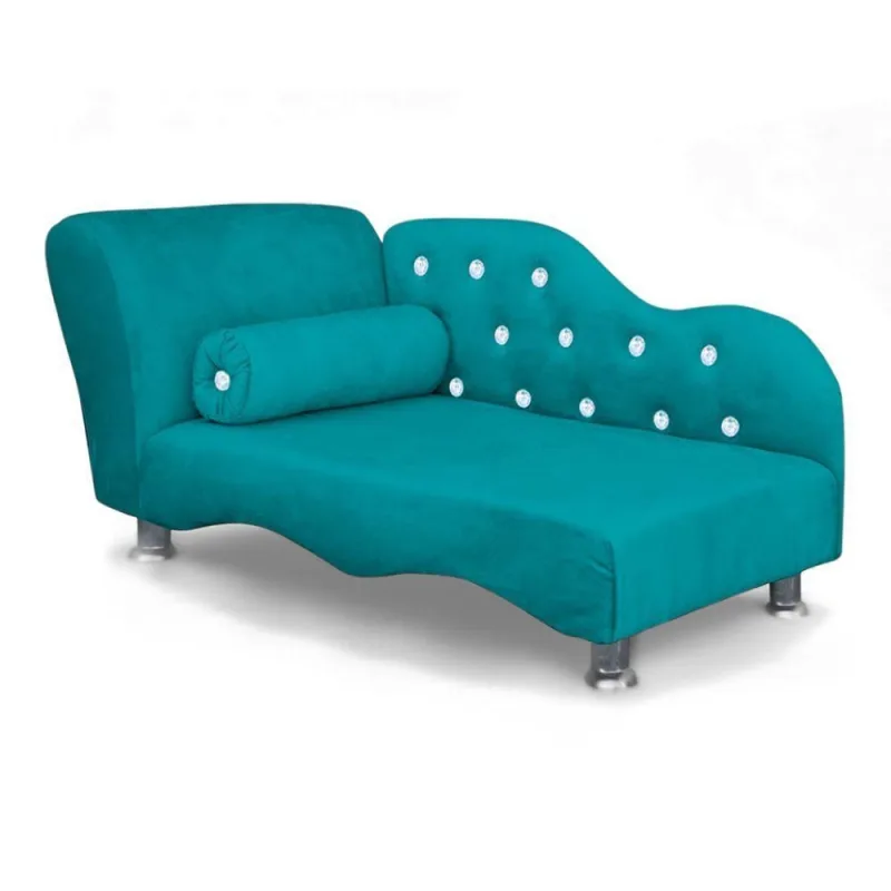 Caminha Divã Loja Sheep Mini Poltrona Strass para Cães e Gatos Veludo Azul 37cm 62cm 47cm - OUTRAS - Pet Shop