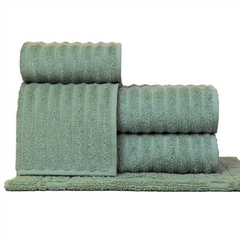 Jogo De Toalhas Fio Penteado Gigante 5 Peças - Soft - Verde