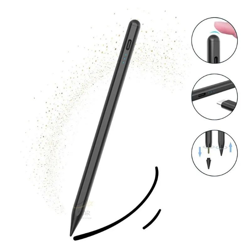 Caneta Stylus Xiaomi Mi Pad 5 Pro - Ponta Fina - Preto