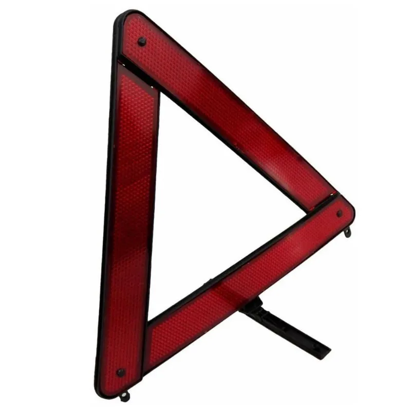 Triângulo Suporte Sinalização Refletivo Carro Refletor