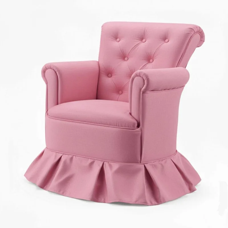 Poltrona Amamentação Aconchego Confortável Descanso Quarto Bebê Suede Rosa - OUTRAS - Móveis