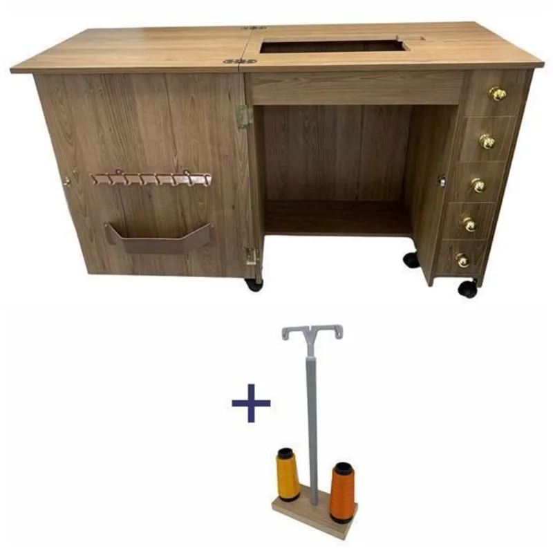 Móvel Gabinete Mesa Luxo Para Maquina De Costura Janome 1004