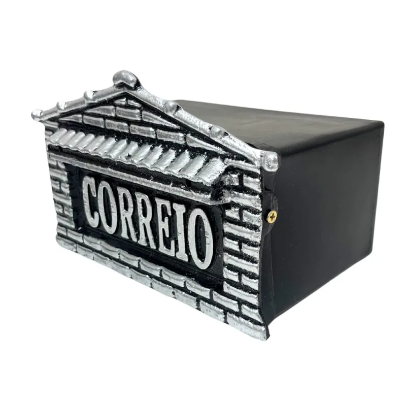 Caixa de Correio Cartas Frente de Alumínio Compacta Casinha Prateada - Não Disponível - Construção E Ferramentas