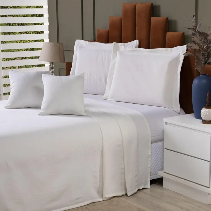 Colcha Cobre Leito Queen 5P Tecido Rústico Topázio Capa - Não Disponível - Cama, Mesa E Banho