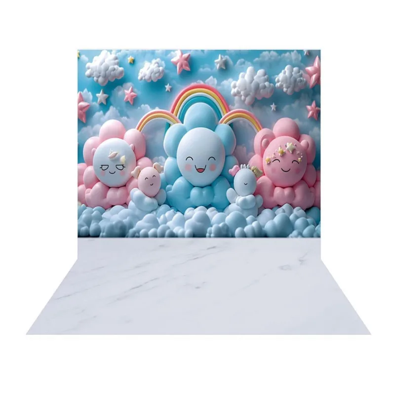 Fundo Fotográfico Dia Das Crianças Chuva Amor Tecido 2,20M X
