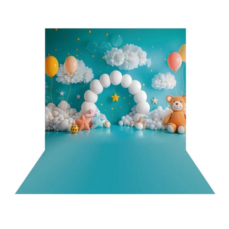 Fundo Fotográfico Balão Dia Das Crianças Tecido 2,20M X