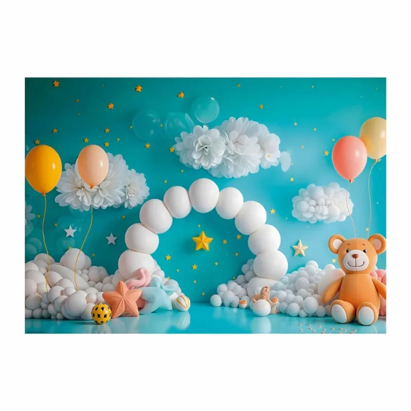 Fundo Fotográfico Balão Dia Das Crianças Tecido 2,20M X
