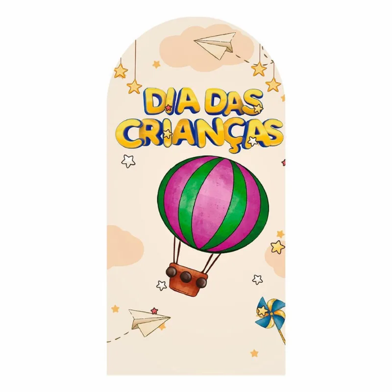 Painel Festa Decorativo Romano Dia Das Crianças 3D 180Cm X