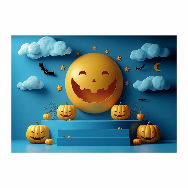 Fundo Fotográfico Halloween Tecido 2,20M X 1,50M F1197