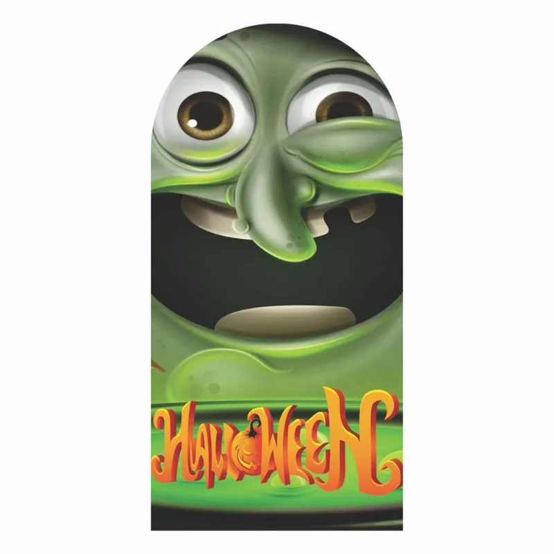 Painel Festa Decorativo Romano Halloween 3D 180Cm X 90Cm