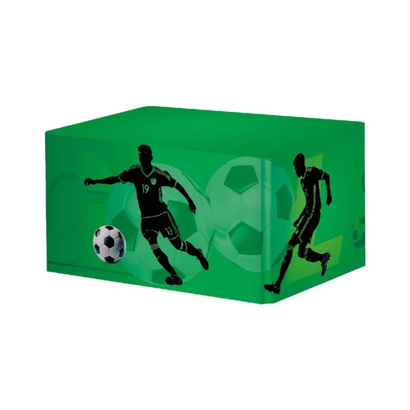 Capa De Mesa Futebol Em Tecido Sublimado Veste Fácil