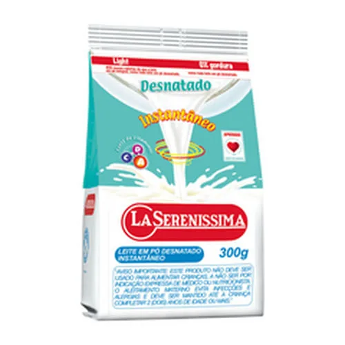 Leite em Pó La Serenissima Desnatado 300g - La Serenissima - Mercearia