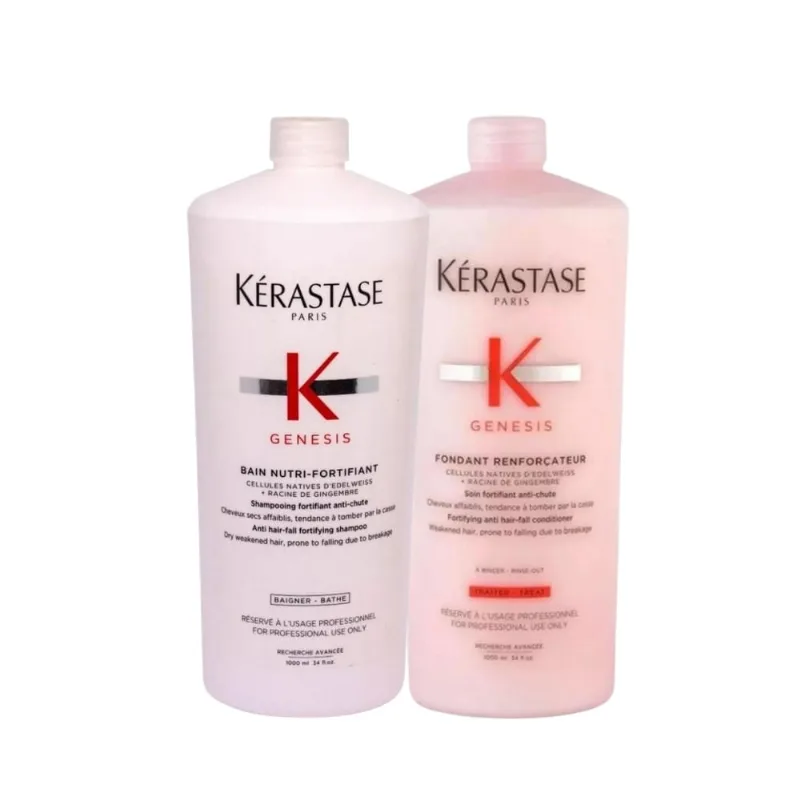 Kerastase Gen Bain Nutri Fortif Shamp1L Fondant Renfo Cond1L