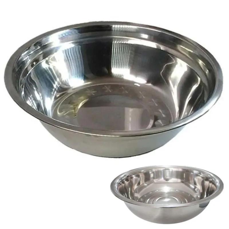 Tigela Bowl BSL3877-3 Preparo Receita Inox Resistente Multiuso para Casa Restaurante Inox Ideal - IDEAL IMPORTADOS - Agro