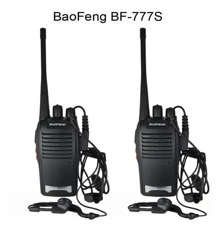 Kit 2 Radio Walk Talk Comunicador 16 Ch 12km Baofeng 777s - Baofeng