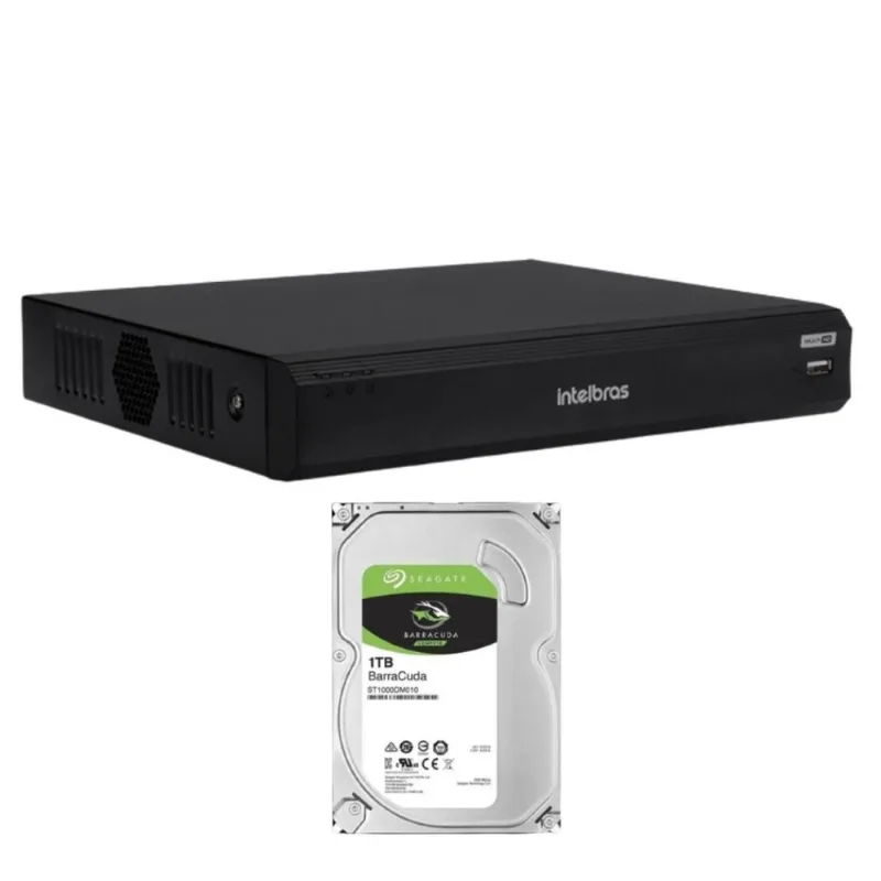 Dvr 4 Canais Inteligencia Artificial Imhdx 3004 Intelbras 1TB - Intelbras - Casa E Construção