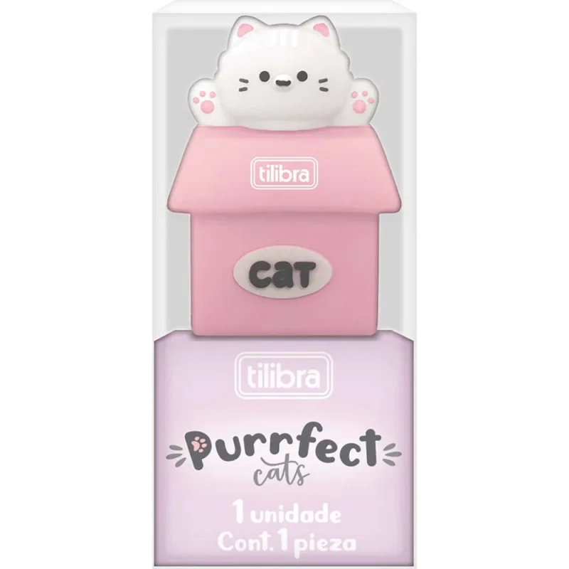 Apontador 1 Furo sem Depósito Tilibra - Purrfect Cats - Tilibra - Papelaria