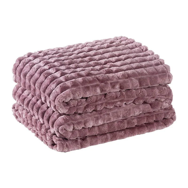 Cobertor Coberta Tok Max Queen Ultrasoft Alto Relevo Dupla Face - Peony