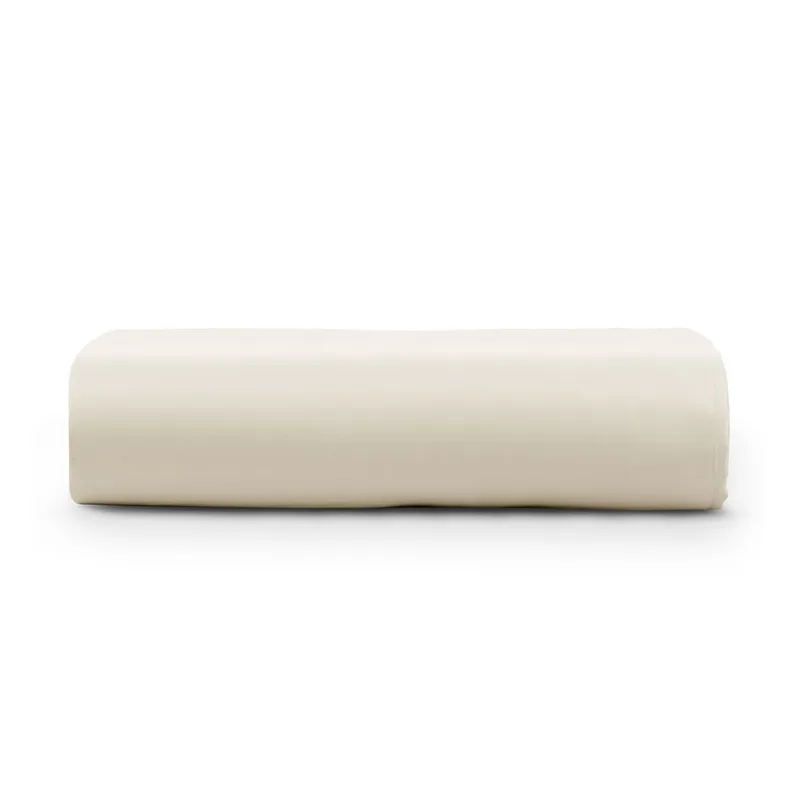 Lençol Queen Cintilante Percal 180 Fios sem Elástico - Palha - 100% Algodão