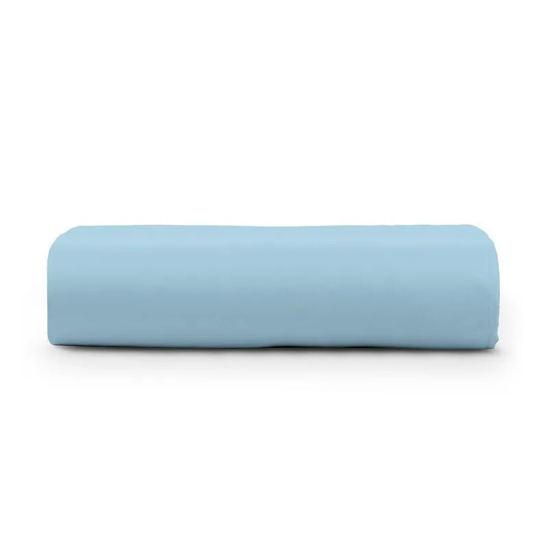 Lençol King Cintilante Percal 180 Fios 100% Algodão Sem Elástico - Azul