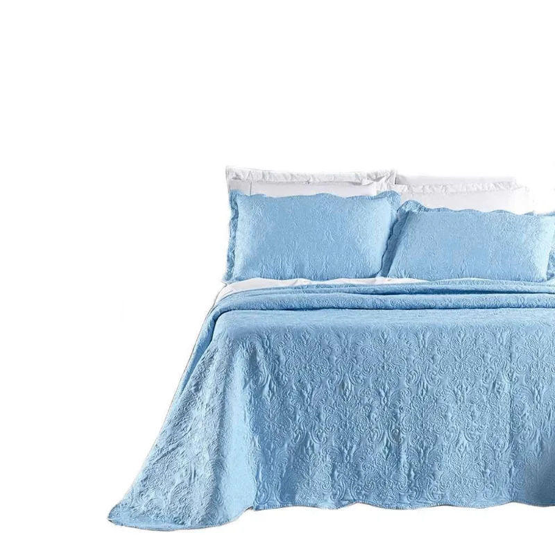 Kit Cobre Leito Colcha Adventure Queen Dupla Face - Azul
