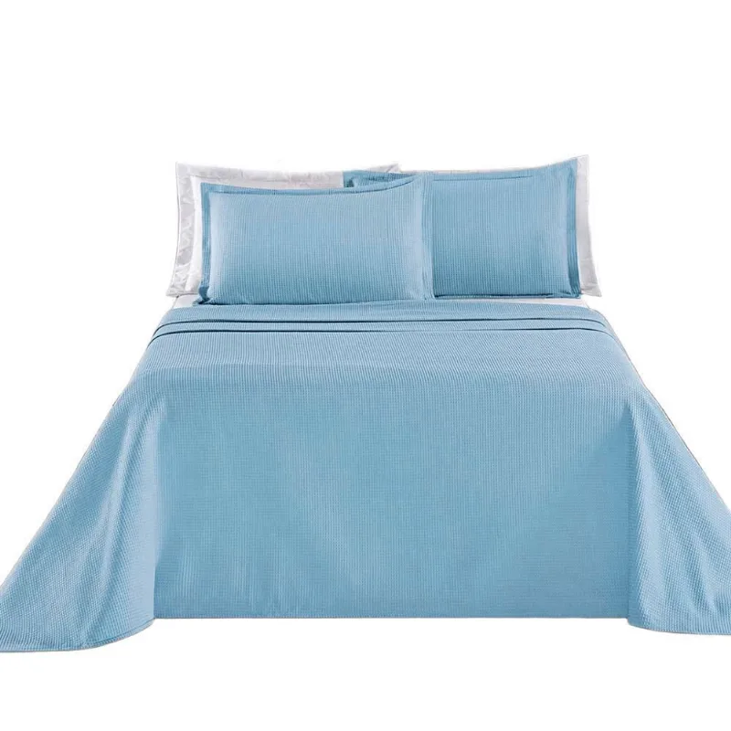 Kit Cobre Leito Colcha Lavinne Queen Dupla Face - Azul