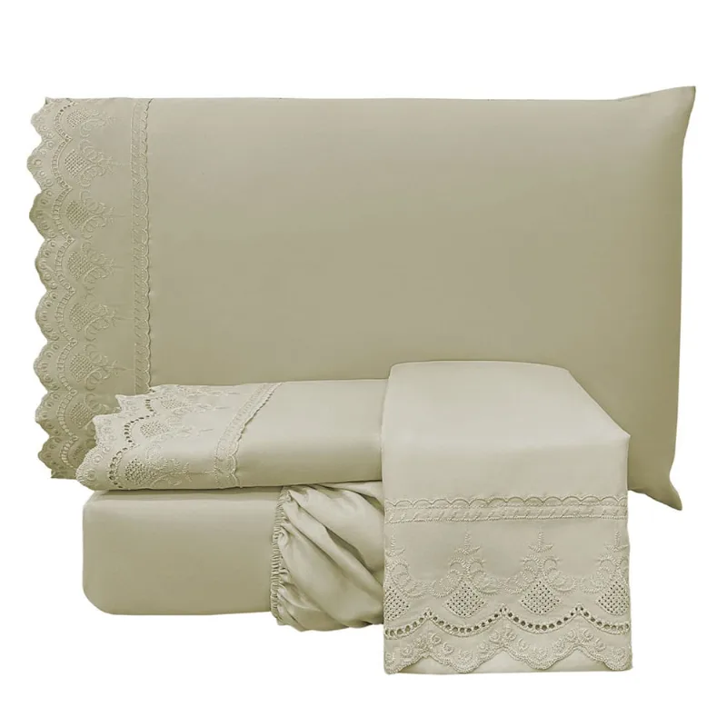 Jogo de Cama Lençol King Supremo Micropercal 300 Fios - Fendi