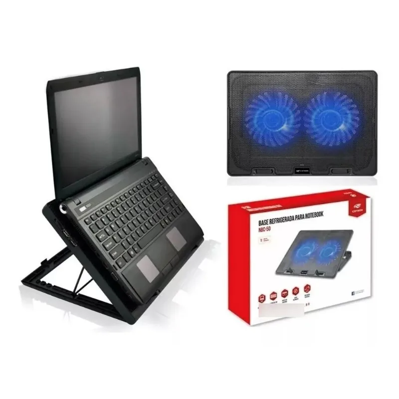 Base Suporte Notebook Regulável Refrigerada 15,6 Nbc-50bk C3