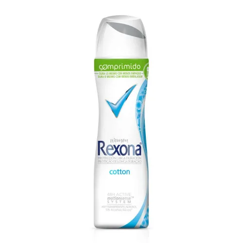 Antitranspirante Aerosol Comprimido Cotton Rexona Women Motionsense System 85ml - REXONA - Higiene E Beleza