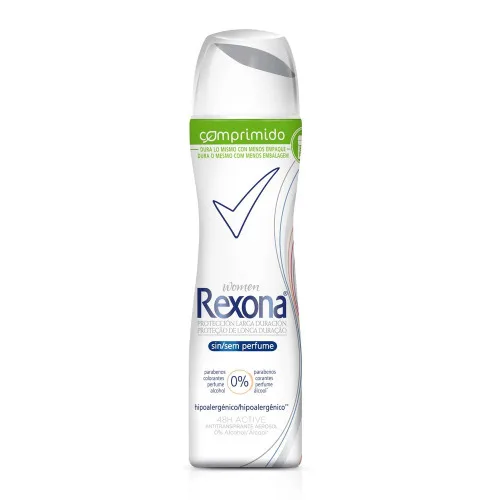 Antitranspirante Aerosol Comprimido Sem Perfume Rexona Women 85ml - REXONA - Higiene E Beleza