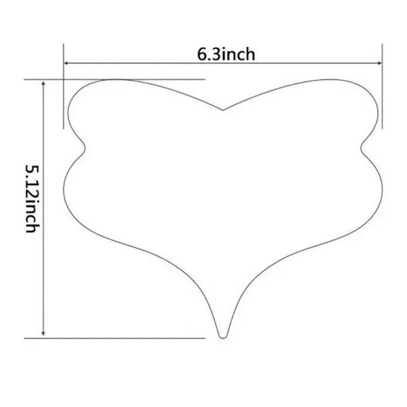 Adesivo Silicone Anti-Rugas Para O Busto Formato Libélula