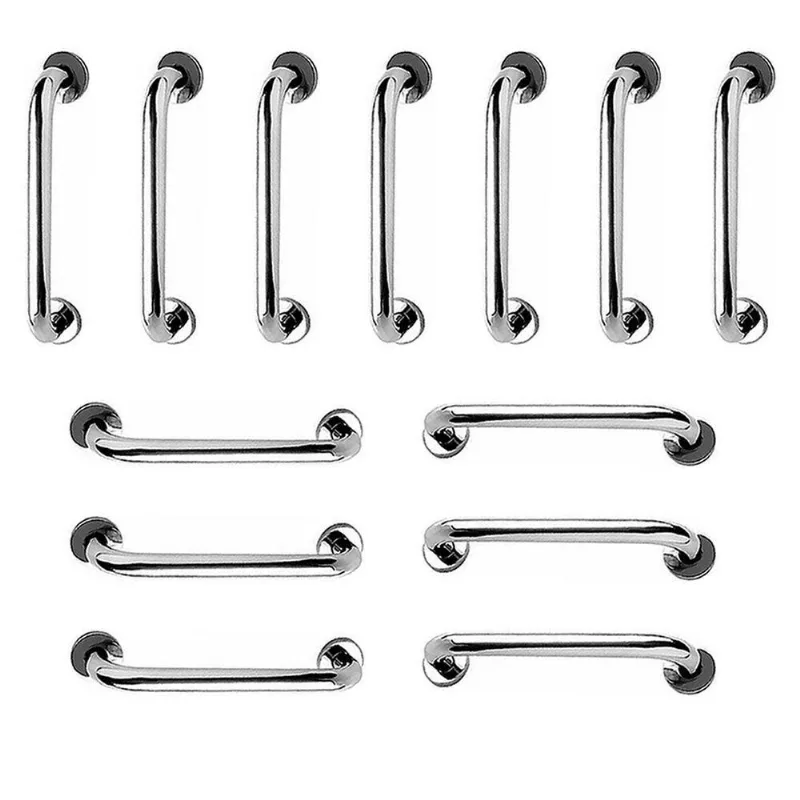 Barra de Apoio Kit 13 Unidades 40cm Aço Inox Fácil Instalação Leva Pra Casa