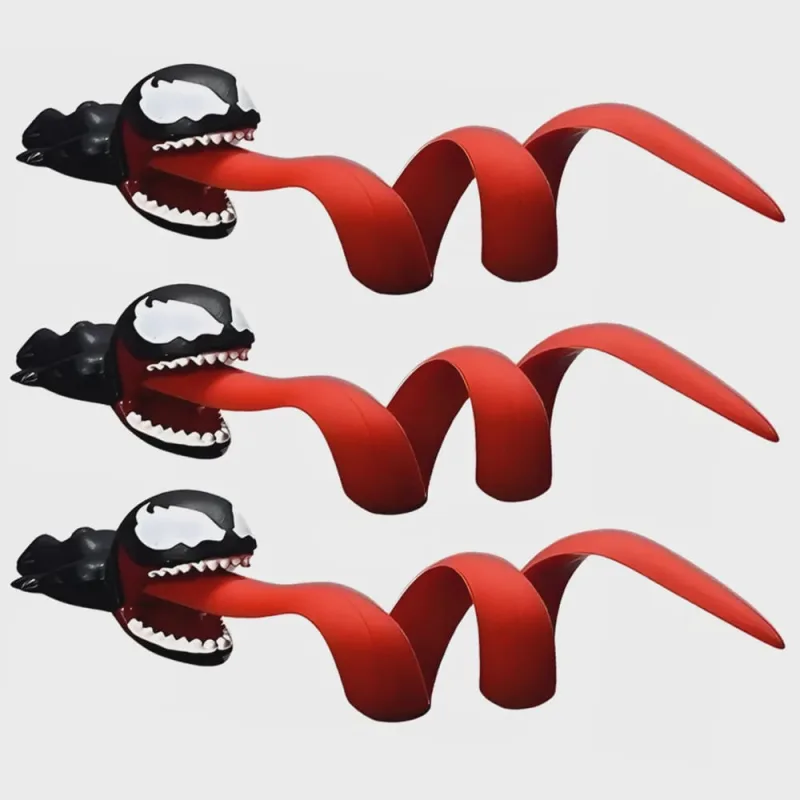 Enfeite Venom Moto Bike Carro Organizador Fio Cabos Kit 3 Uni Flexivel Decorativo Organizaçao Passeio Casa - Não Disponível - Decoração