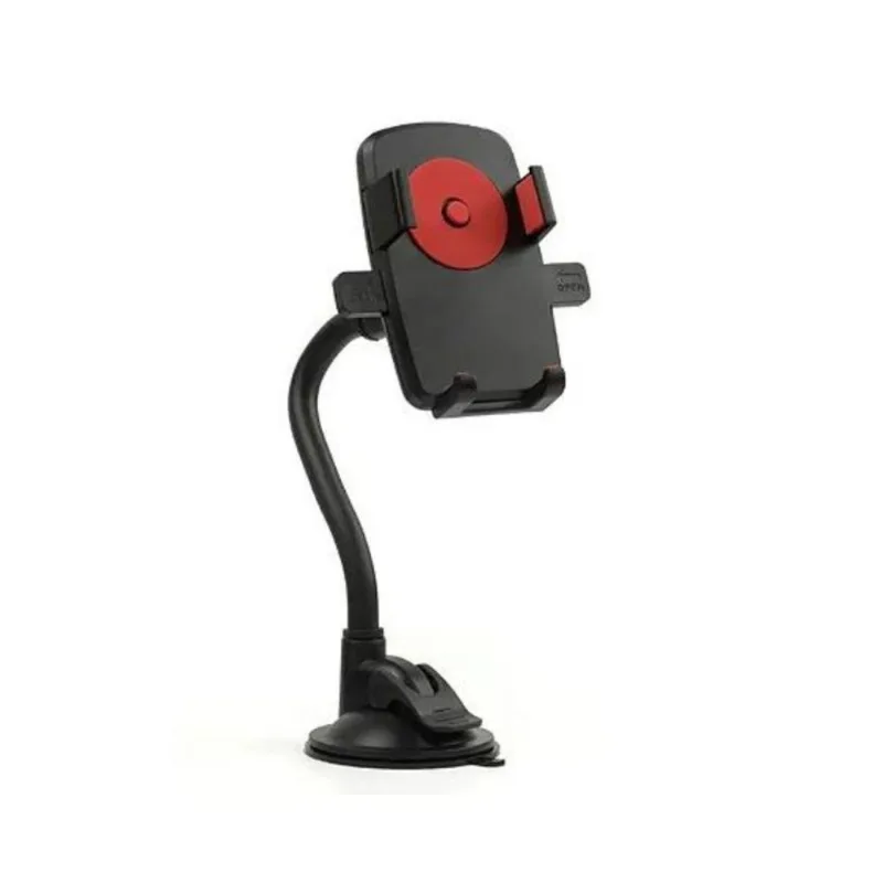 Suporte De Celular P/carro Bommax, Haste 350º Flexível, Ajustavel, Ventosa Segura- Bm-z02 Vermelho