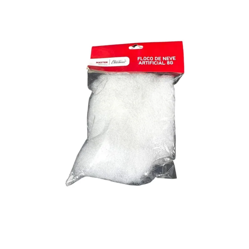 Enfeite Decorativo Natal Floco De Neve Kit 2 Pcts De 8Gr