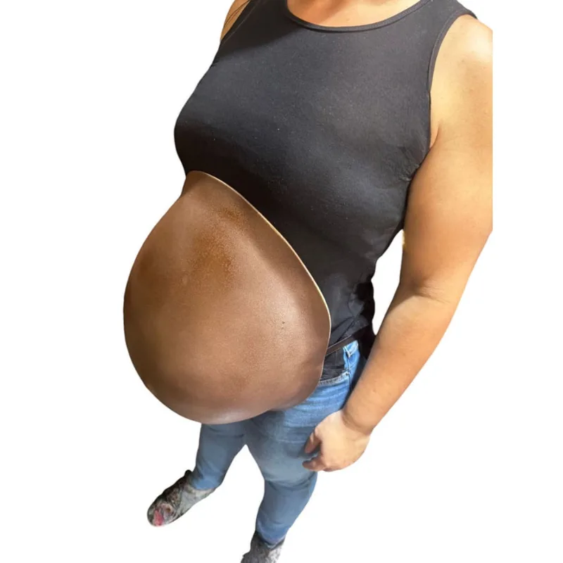 Fantasia barriga falsa de gravidez artificial cor Parda