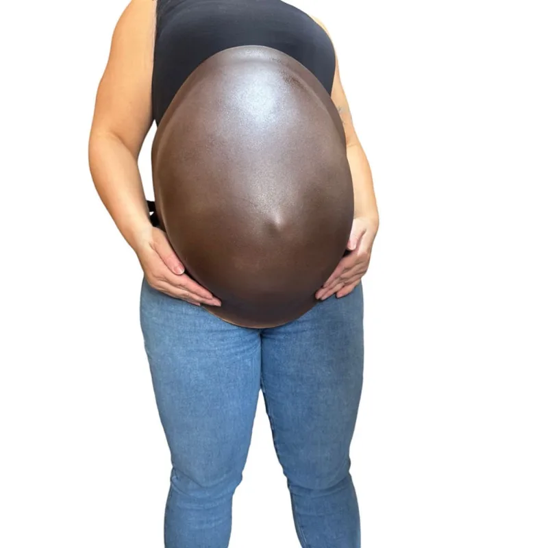 Barriga Falsa Papai Noel em Eva Grosso cor morena