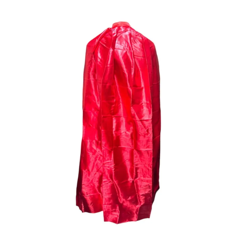 Capa Fantasia Vermelha Metalizada Adulto p/ festa Halloween