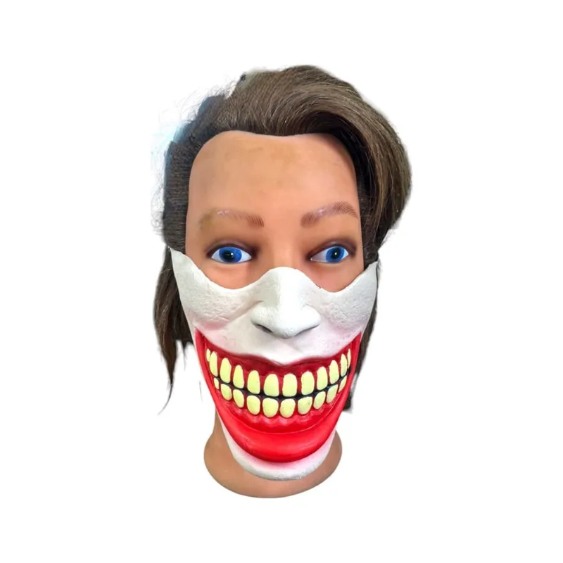 Fantasia meia Máscara Sorrisão Boca exagerada