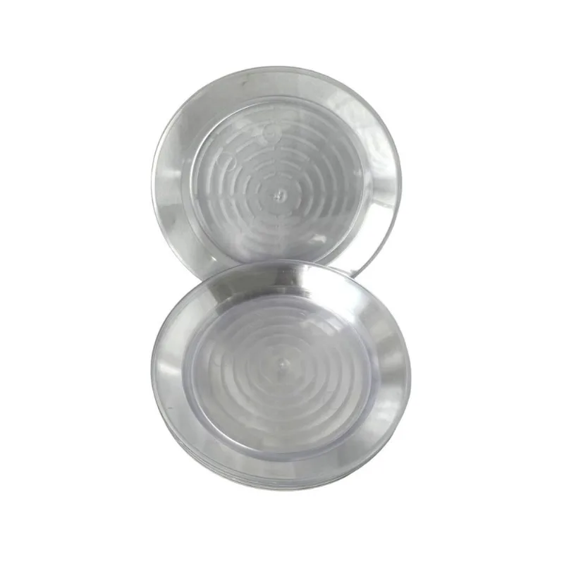 Kit 50un Prato Acrílico Resistente 15cm Transparente festa