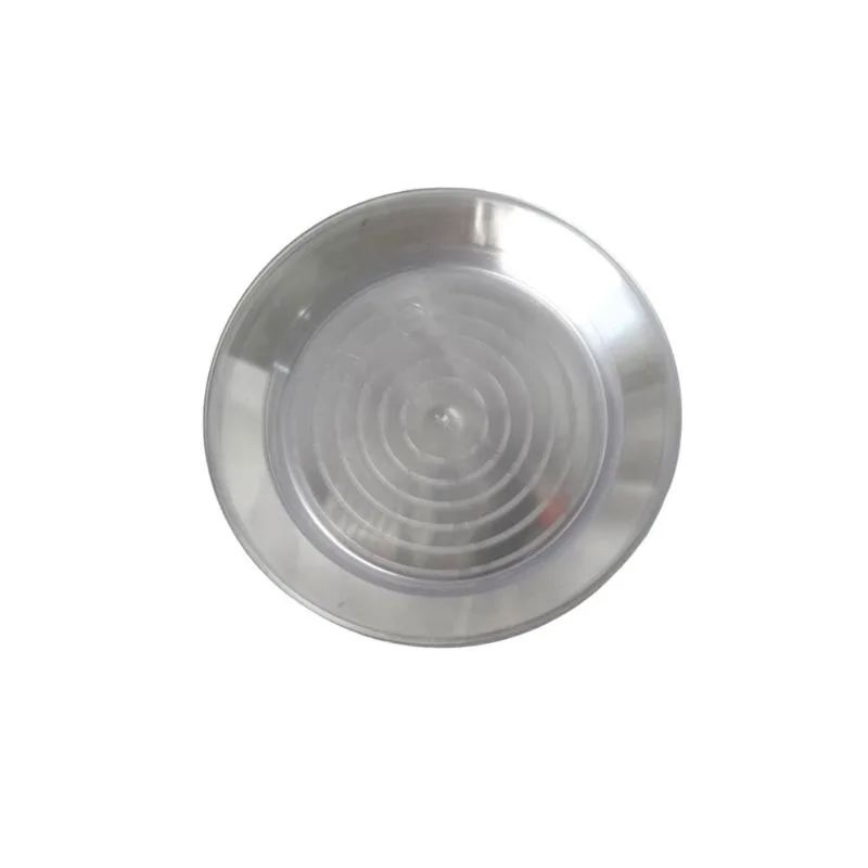 10 Pratos Acrílico rígido Refeição Resistente 18cm Cristal