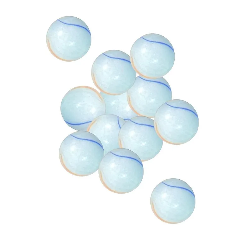 Kit 150un Bola De Gude De Leite Jogar Bulica Triângulo