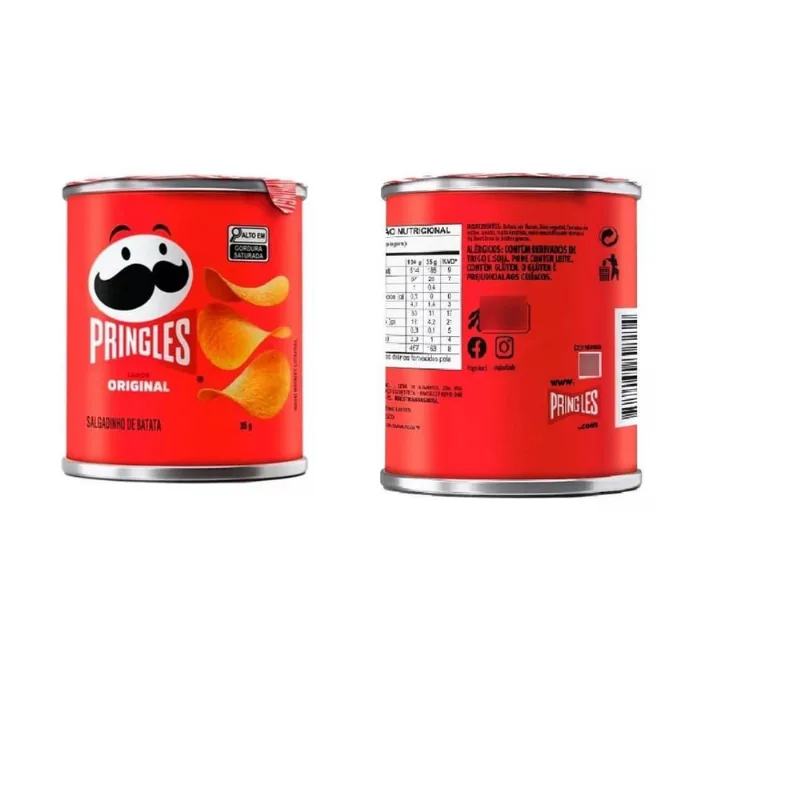 Kit 25 Salgadinho Batata Chips Pringles De 35G Cada